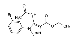 ethyl 5-acetamido-1-(3-bromophenyl)-1H-1,2,3-triazole-4-carboxylate_391904-74-8