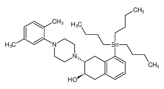 rel-(2R,3R)-3-(4-(2,5-dimethylphenyl)piperazin-1-yl)-5-(tributylstannyl)-1,2,3,4-tetrahydronaphthalen-2-ol_391932-34-6