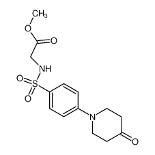 methyl 2-({[4-(4-oxo-1-piperidinyl)phenyl]sulfonyl}amino)acetate_391935-74-3