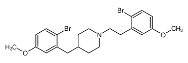 4-(2-bromo-5-methoxybenzyl)-1-(2-bromo-5-methoxyphenethyl)piperidine_391955-65-0