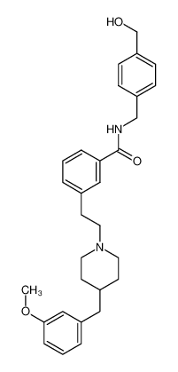 N-(4-(hydroxymethyl)benzyl)-3-(2-(4-(3-methoxybenzyl)piperidin-1-yl)ethyl)benzamide_391955-98-9