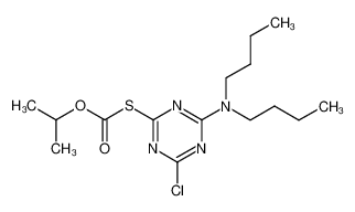 thiocarbonic acid S-(4-chloro-6-dibutylamino-[1,3,5]triazin-2-yl) ester O-isopropyl ester_39200-56-1