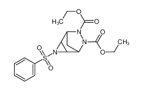 diethyl 3-(phenylsulfonyl)-3,6,7-triazatricyclo[3.2.1.02,4]octane-6,7-dicarboxylate_39203-23-1