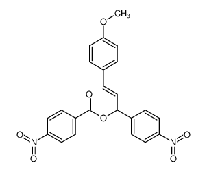4-Nitro-benzoic acid (E)-3-(4-methoxy-phenyl)-1-(4-nitro-phenyl)-allyl ester_39212-10-7