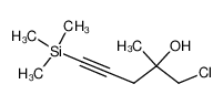 1-Chloro-2-methyl-5-trimethylsilanyl-pent-4-yn-2-ol_39212-33-4