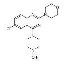 6-chloro-4-(4-methyl-piperazin-1-yl)-2-morpholin-4-yl-quinazoline_39218-40-1