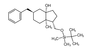 (1S,3aS,5S,S,7aR)-1-tert-butyldimethylsilyloxymethyl-5-benzyl-7a-methylperhydroinden-3a-ol_392234-96-7