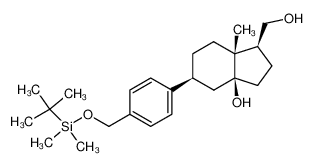 (1S,3aS,5S,7aR)-1-hydroxymethyl-5-(4-tert-butyldimethylsilyloxymethylphenyl)-7a-methylperhydroinden-3a-ol_392235-06-2