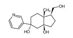 (1S,3aS,5S,7aR)-1-hydroxymethyl-5-(3-pyridyl)-7a-methylperhydroinden-3a,5-diol_392235-09-5