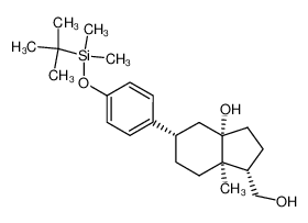 (1S,3aS,5S,7aR)-1-hydroxymethyl-5-(4-tert-butyldimethylsilyloxyphenyl)-7a-methylperhydroinden-3a-ol_392235-17-5