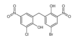 4-bromo-2-(3-chloro-2-hydroxy-5-nitrobenzyl)-6-nitrophenol_39224-54-9
