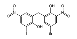 4-bromo-2-(2-hydroxy-3-iodo-5-nitrobenzyl)-6-nitrophenol_39224-56-1