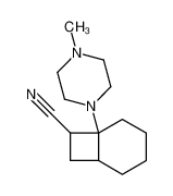 6-(4-methyl-piperazin-1-yl)-bicyclo[4.2.0]octane-7-carbonitrile_39228-52-9