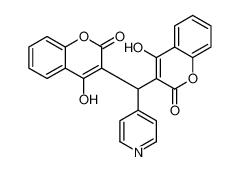 4-hydroxy-3-[(4-hydroxy-2-oxochromen-3-yl)-pyridin-4-ylmethyl]chromen-2-one_392290-55-0