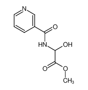 N-nicotilyl-2-hydroxy-D,L-glycine methyl ester_392303-71-8