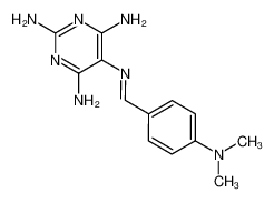 N-[1-(4-Dimethylamino-phenyl)-meth-(Z)-ylidene]-pyrimidine-2,4,5,6-tetraamine_39232-25-2