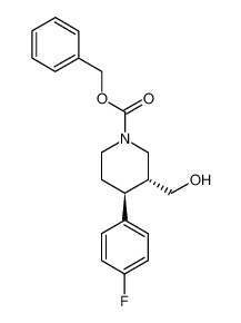 (3R,4S)-(+)-N-benzyloxycarbonyl-4-(4'-fluorophenyl)-3-hydroxymethylpiperidine_392328-27-7
