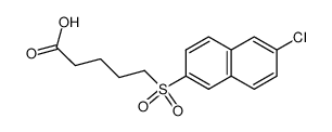 5-(6-Chloro-2-naphthyl)sulfonylvaleric Acid_392330-45-9