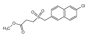 methyl 3-[(6-chloro-2-naphthyl)methylsulfonyl]propionate_392330-76-6