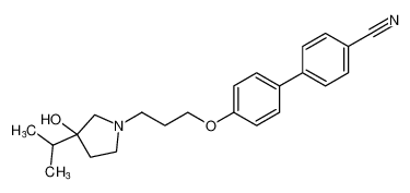 4'-(3-(3-hydroxy-3-isopropylpyrrolidin-1-yl)propoxy)-[1,1'-biphenyl]-4-carbonitrile_392338-63-5
