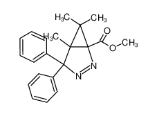 5,6,6-trimethyl-4,4-diphenyl-2,3-diaza-bicyclo[3.1.0]hex-2-ene-1-carboxylic acid methyl ester_39239-18-4