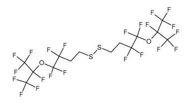 1,1,2,2-Tetrafluoro-4-[3,3,4,4-tetrafluoro-4-(1,2,2,2-tetrafluoro-1-trifluoromethyl-ethoxy)-butyldisulfanyl]-1-(1,2,2,2-tetrafluoro-1-trifluoromethyl-ethoxy)-butane_39247-49-9