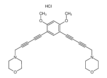 4,4'-((4,6-dimethoxy-1,3-phenylene)bis(penta-2,4-diyne-5,1-diyl))dimorpholine hydrochloride_39251-71-3