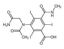5-(Acetyl-carbamoylmethyl-amino)-2,4,6-triiodo-N-methyl-isophthalamic acid_39257-94-8