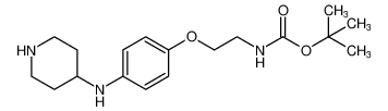 tert-butyl (2-(4-(piperidin-4-ylamino)phenoxy)ethyl)carbamate_392628-18-1