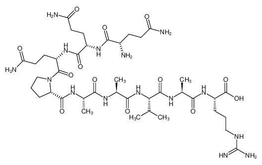 L-glutaminyl-L-glutaminyl-L-glutaminyl-L-prolyl-L-alanyl-L-alanyl-L-valyl-L-alanyl-L-arginine_392654-72-7