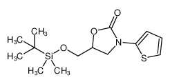 5-(((tert-butyldimethylsilyl)oxy)methyl)-3-(thiophen-2-yl)oxazolidin-2-one_392681-69-5