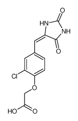 2-[2-chloro-4-[(2,5-dioxoimidazolidin-4-ylidene)methyl]phenoxy]acetic acid_392696-01-4