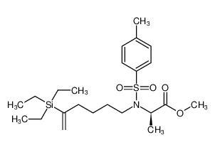 methyl N-tosyl-N-(5-(triethylsilyl)hex-5-en-1-yl)-D-alaninate_392700-06-0