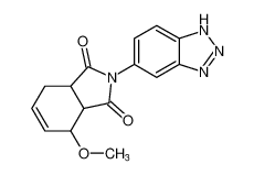 2-(1H-benzo[d][1,2,3]triazol-5-yl)-4-methoxy-3a,4,7,7a-tetrahydro-1H-isoindole-1,3(2H)-dione_392712-04-8
