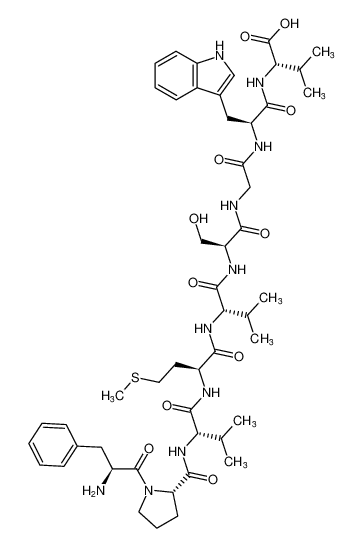 L-Valine,L-phenylalanyl-L-prolyl-L-valyl-L-methionyl-L-valyl-L-serylglycyl-L-tryptophyl-_392724-38-8
