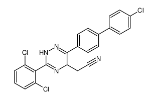 2-(6-(4'-chloro-[1,1'-biphenyl]-4-yl)-3-(2,6-dichlorophenyl)-2,5-dihydro-1,2,4-triazin-5-yl)acetonitrile_393061-42-2