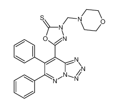 5-(6,7-diphenyltetrazolo[1,5-b]pyridazin-8-yl)-3-(morpholinomethyl)-1,3,4-oxadiazole-2(3H)-thione_393129-68-5