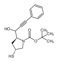 tert-butyl (2S,4R)-2-(1-hydroxy-3-phenylprop-2-yn-1-yl)-4-mercaptopyrrolidine-1-carboxylate_393153-76-9