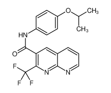 N-(4-Isopropoxyphenyl)-2-(trifluoromethyl)-1,8-naphthyridine-3-ca rboxamide_393183-72-7