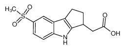 [7-(methylsulfonyl)-1,2,3,4-tetrahydrocyclopenta[b]indol-3-yl]acetic acid_393509-09-6