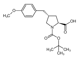 (2S,4R)-1-(tert-butoxycarbonyl)-4-(4-methoxybenzyl)pyrrolidine-2-carboxylic acid_393524-75-9