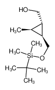 (1S,2S,3S)-1-hydrocymethyl-3-methyl-2-(tert-butyldimethylsilyloxy)methylcyclopropane_393530-46-6