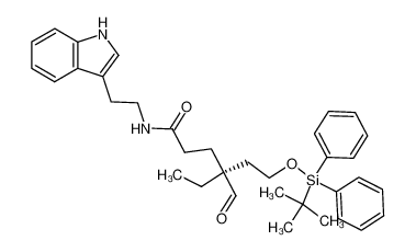 (4S)-N-[2-(3-indolyl)ethyl]-4-ethyl-4-(2-tert-butyldiphenylsiloxyethyl)-5-oxopentamide_393563-17-2
