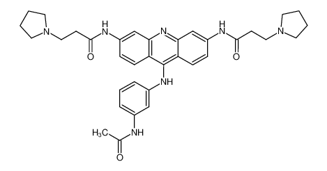 N-{9-[(3'-acetamido)aminophenyl]}-3,6-bis(3-pyrrolidinopropionamido)acridine_393570-32-6