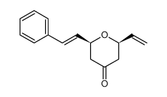 rel-(2R,6S)-2-((E)-styryl)-6-vinyltetrahydro-4H-pyran-4-one_393574-18-0