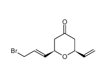rel-(2R,6S)-2-((E)-3-bromoprop-1-en-1-yl)-6-vinyltetrahydro-4H-pyran-4-one_393574-21-5
