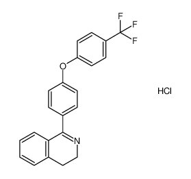 1-(4-(4-(trifluoromethyl)phenoxy)phenyl)-3,4-dihydroisoquinoline hydrochloride_393780-43-3