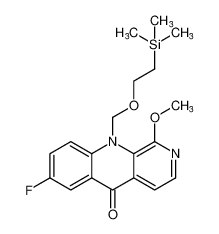 7-fluoro-1-methoxy-10-((2-(trimethylsilyl)ethoxy)methyl)benzo[b][1,7]naphthyridin-5(10H)-one_393862-33-4