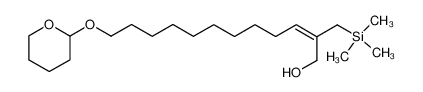12-(tetrahydropyran-2-yloxy)-2-(trimethylsilylmethyl)dodec-2-en-1-ol_393869-59-5