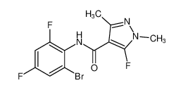 N-(2-bromo-4,6-difluorophenyl)-5-fluoro-1,3-dimethyl-1H-pyrazole-4-carboxamide_393877-03-7